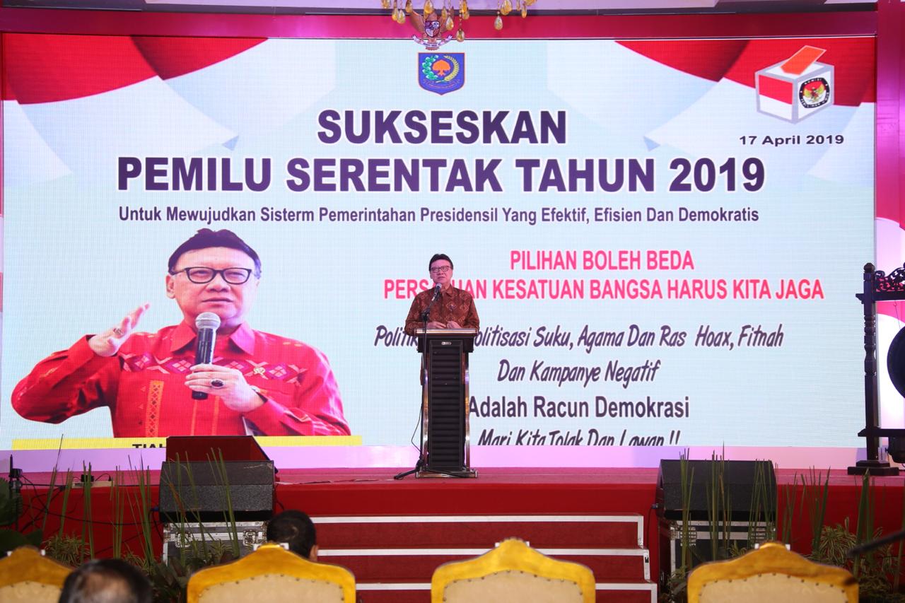 Sinergi Pemerintah Hadapi Kerawanan Pemilu Serentak 2019