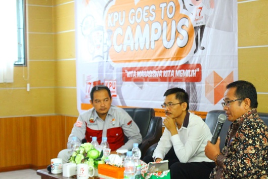 Di Unitas, KPU Kota Padang Ajak Mahasiswa Aktif di Pemilu