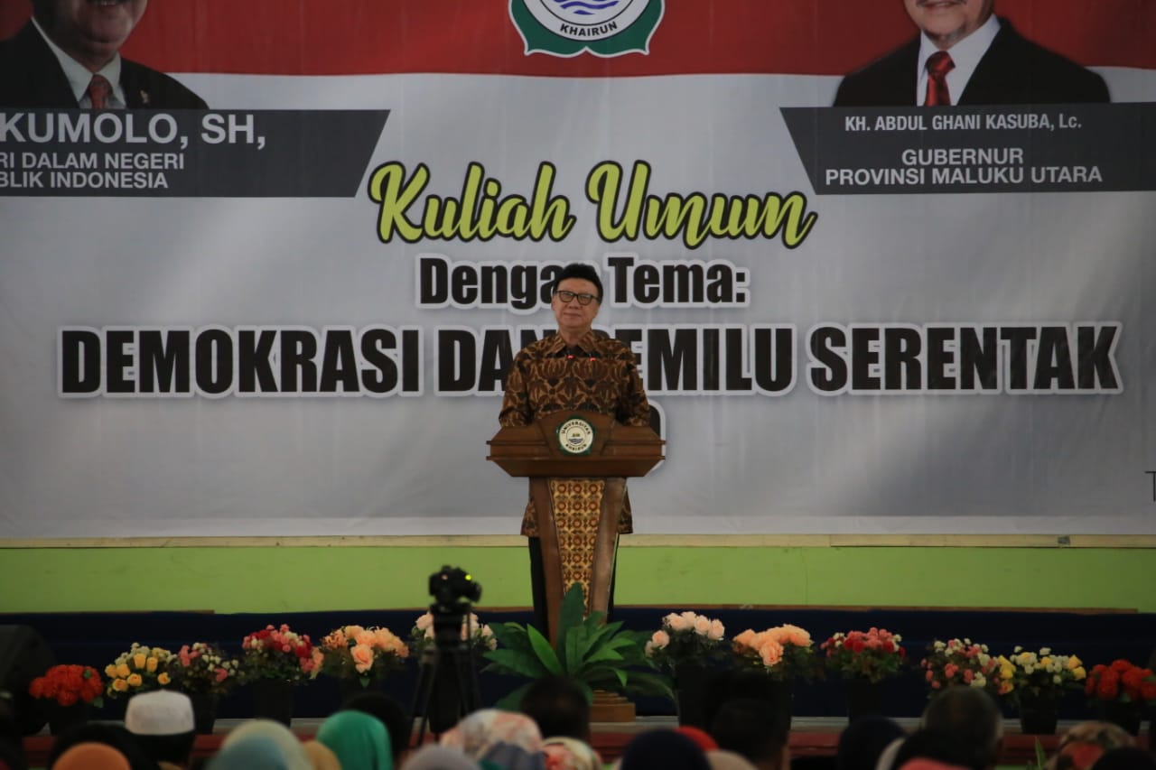 Mendagri: Pemilu 2019 Harus Demokratis, Dukung Penuh Penyelenggara, dan Pilihan sesuai Hati Nurani