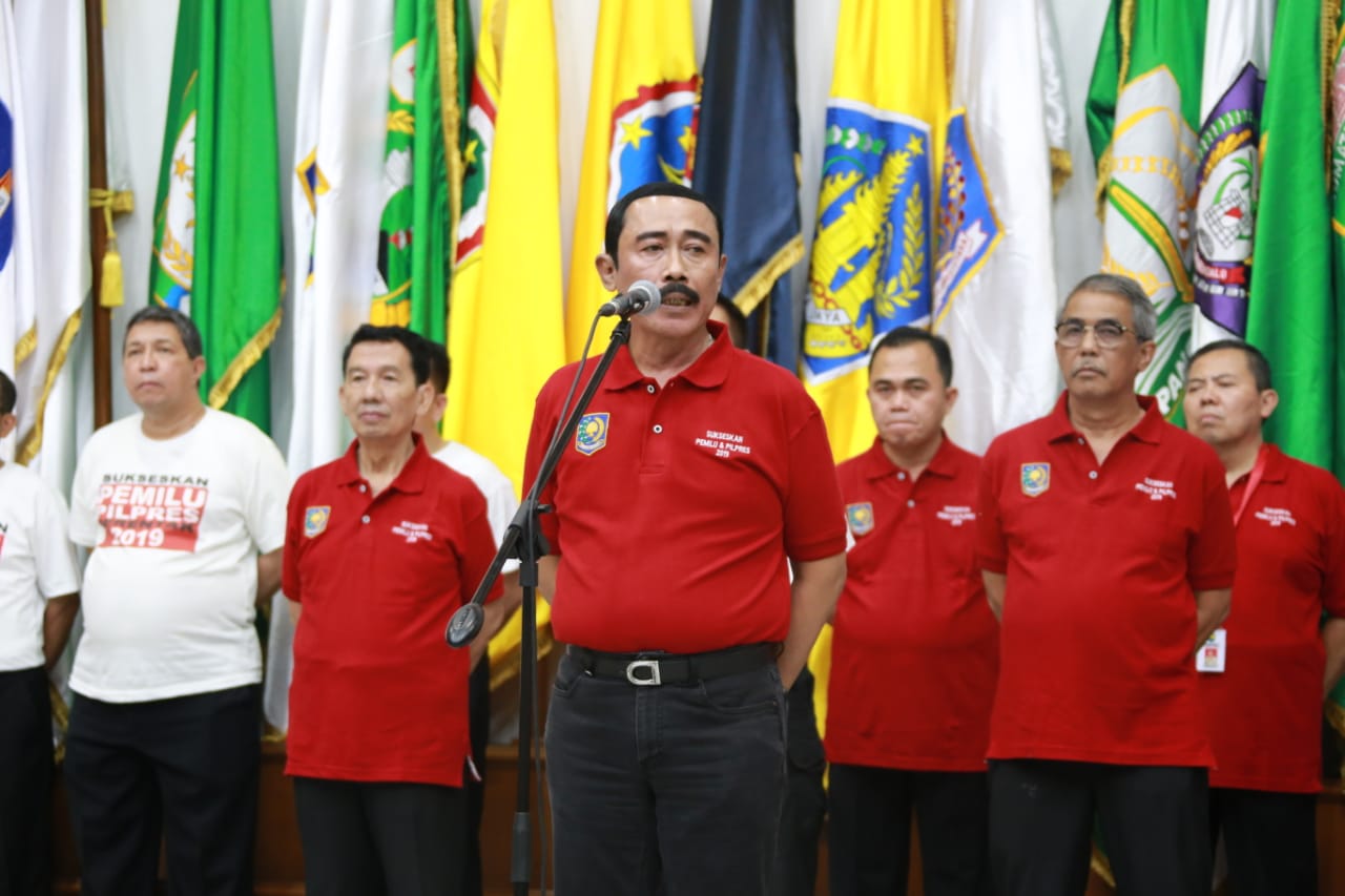 Kemendagri Gelar Apel Bersama ASN dalam Menyukseskan Pemilu Serentak 2019