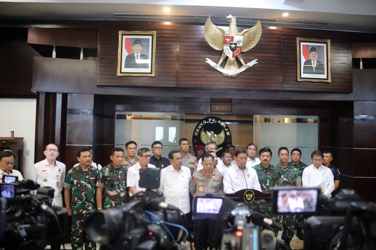 Menkopolhukam Gelar Rakor Bahas Situasi Nasional Pasca Pemilu 2019