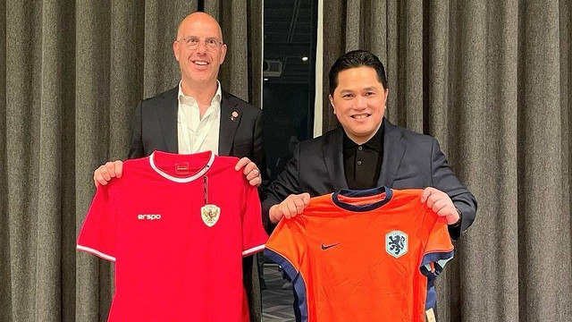 Erick Thohir Kunjungi Kantor Federasi Sepak Bola Belanda Terkait Kerjasama