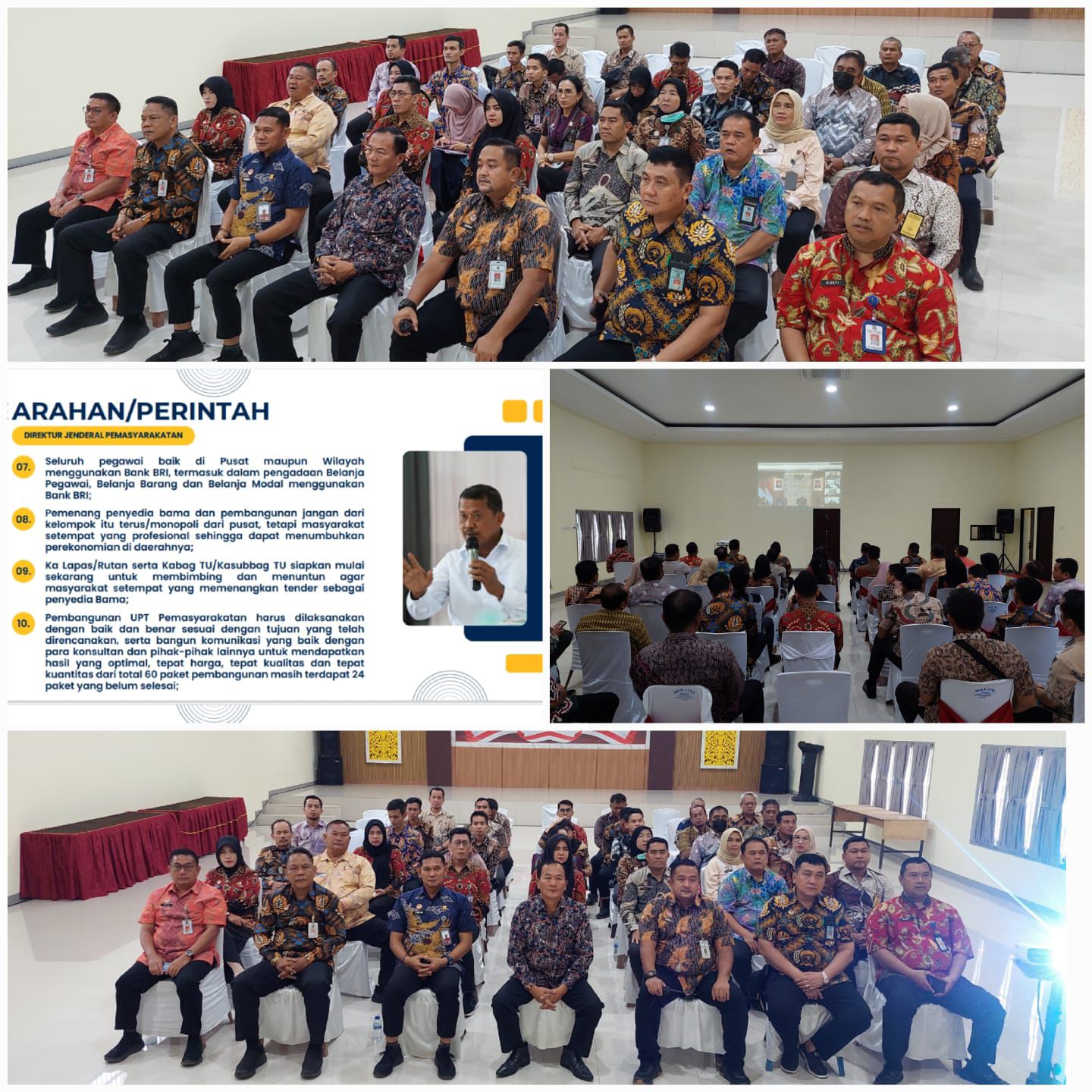 Lapas Kelas I Palembang Ikuti Pengarahan dari Dirjen Pemasyarakatan Kementerian Imipas  secara virtual