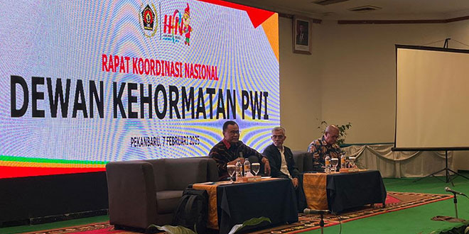 Dewan Kehormatan PWI Gelar Rakornas di Provinsi Riau