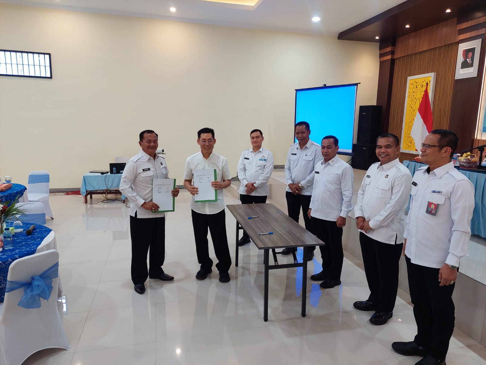 Lapas Kelas I Palembang Tandatangani Kerjasama Pengelolaan dan Peresmian Wartelsuspas dengan PT. MKJ