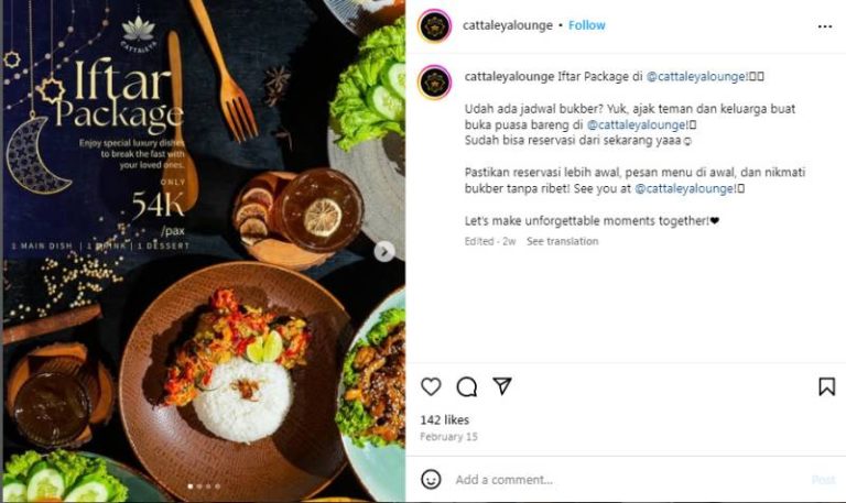 Spot Bukber Paling Barbar di Kota Serang Cattaleya Lounge