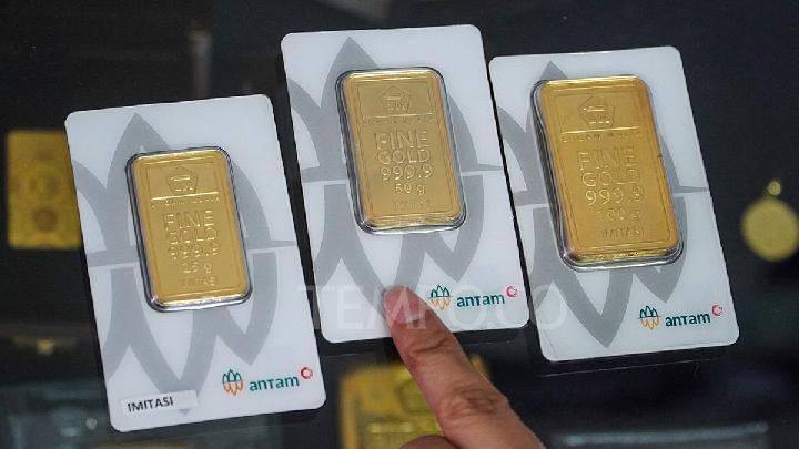 Harga Emas Antam Hari Ini Turun Rp 22 Ribu
