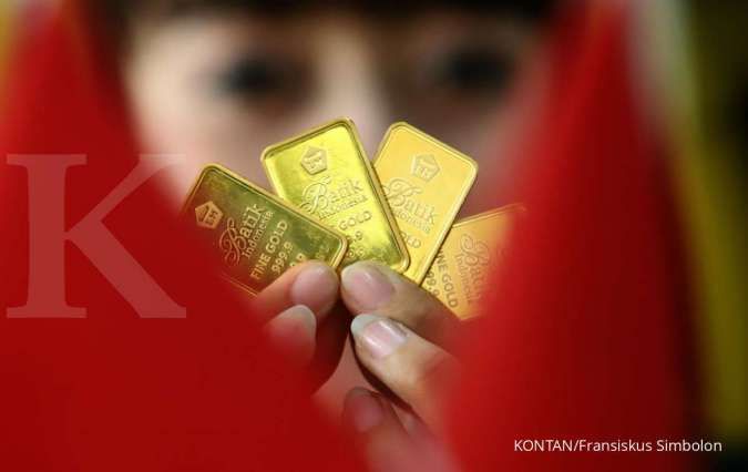Sebulan Harga Emas Antam Naik 6,75 Persen