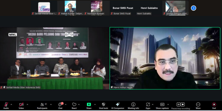 ‎Di Hadapan Anggota SMSI, Prof. Harris Bongkar Peluang dan Ancaman Media Digital
