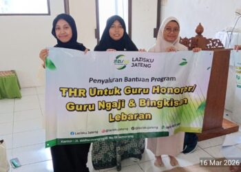 LAZISKU Salurkan Bantuan THR dan Bingkisan Lebaran untuk Guru Honorer dan Guru Ngaji di Semarang