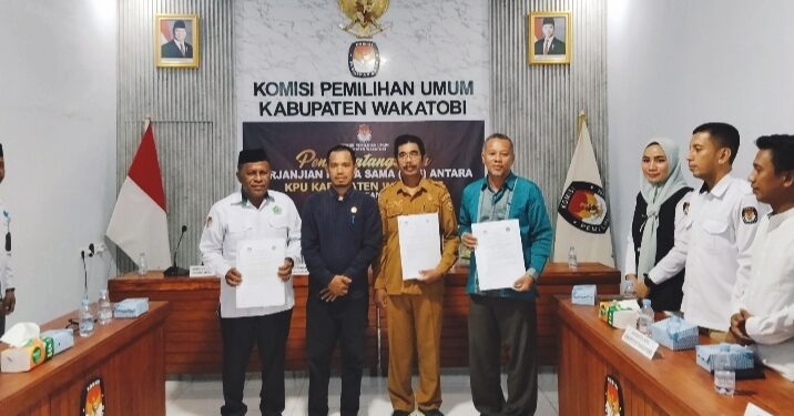 KPU Wakatobi Gandeng Tiga Pilar, Perkuat Literasi hingga Digitalisasi Pemilu