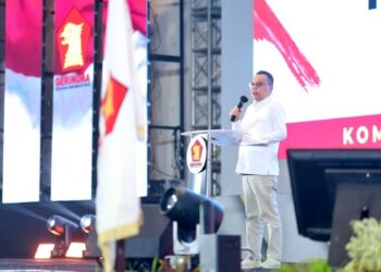 Dasco Tekankan Soliditas Kader Saat Buka Rakerda Gerindra Sulut
