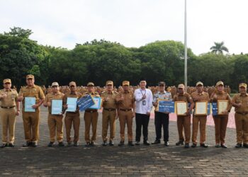 Plh Wali Kota Harris Bobihoe Sampaikan Point Penting di Momen Apel Pagi