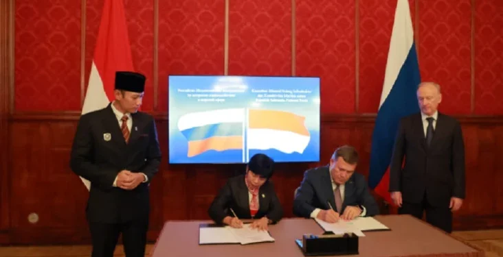 Menko AHY-Dewan Maritim Rusia Kerja Sama Pembangunan PLTN Terapung dan Kapal Cepat