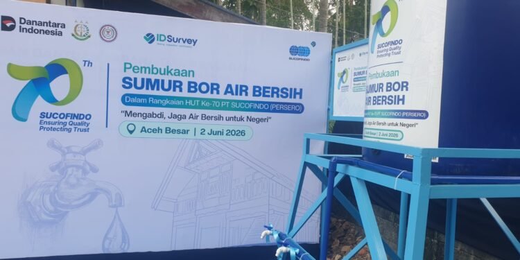 ABPEDNAS dan SUCOFINDO Hadirkan Akses Air Bersih bagi Masyarakat Desa di Aceh Besar