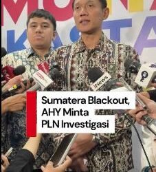 Menko AHY soal Listrik Padam di Sejumlah Wilayah Sumatera