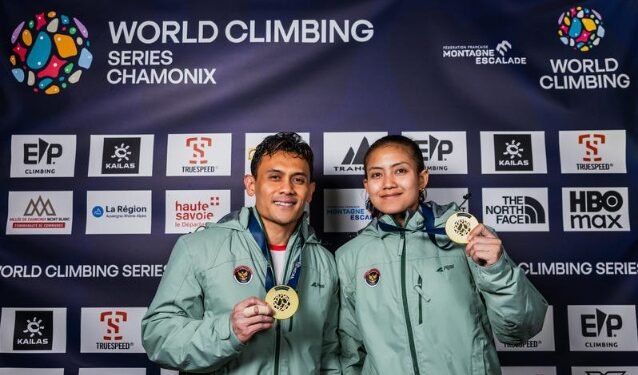 Panjat Tebing Indonesia Kawinkan Emas Speed di World Climbing Series Chamonix