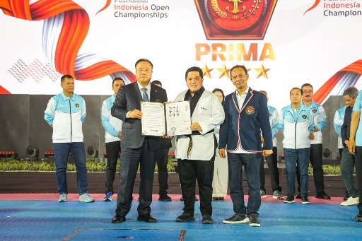 Menpora Erick Raih Sabuk Kehormatan di Ajang Asian Taekwondo Indonesia Open Championships 2026