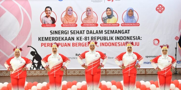 Lomba Senam Kreasi DWP Kemendikdasmen Warnai Peringatan HUT RI ke-81