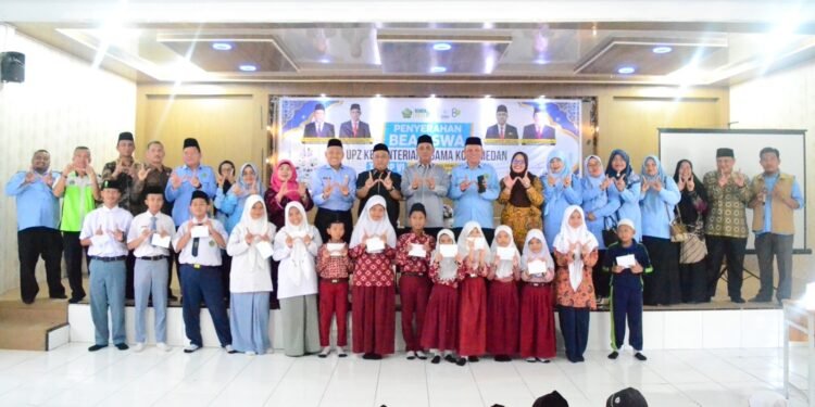 UPZ Kemenag Medan Salurkan Beasiswa kepada 378 Siswa Madrasah