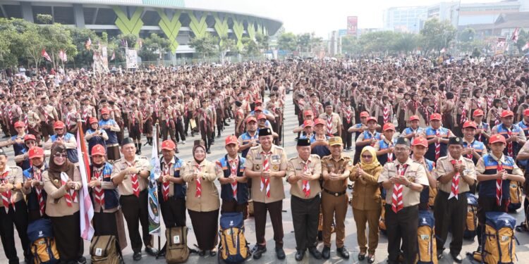 Jelang Jambore Nasional XII 1.300 Anggota Pramuka Dikukuhkan, Tri Adhianto Dorong Generasi Berkreasi dan Mandiri