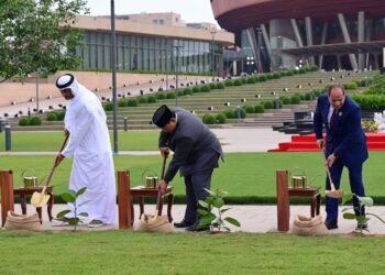 Presiden Prabowo Tanam Pohon Banyan Bersama para Pemimpin BRICS