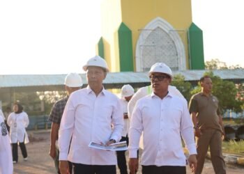 Tinjau Renovasi Masjid Raya Nur Ilahi, Wagub Nyanyang: “Salah Satu Ikon Pulau Dompak untuk Kenyamanan Ibadah Masyarakat”