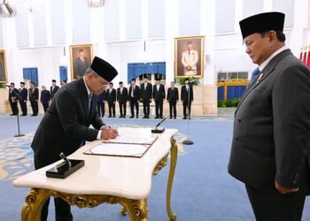 Presiden Prabowo Lantik Suahasil Nazara sebagai Menteri Keuangan