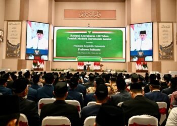 Presiden Prabowo Hadiri Resepsi Kesyukuran 100 Tahun Pondok Modern Darussalam Gontor