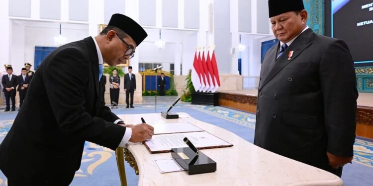 Presiden Prabowo Saksikan Pengucapan Sumpah Ketua dan Anggota Ombudsman RI