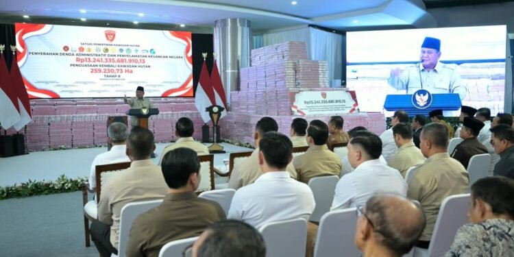 Presiden Prabowo Saksikan Penyelamatan Kekayaan Negara Rp13,24 Triliun dan 259 Ribu Hektare Kawasan Hutan